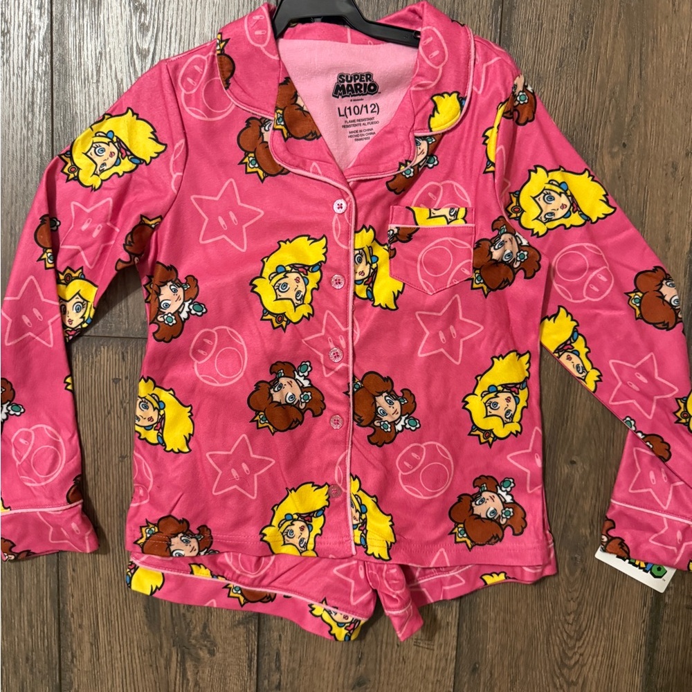 Nintendo Super Mario Pink Pajama set